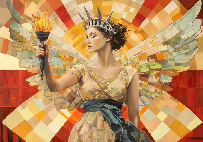 28 Paintings By Michel Devanakis Where Extreme Perspective Completely Transforms The Human Form