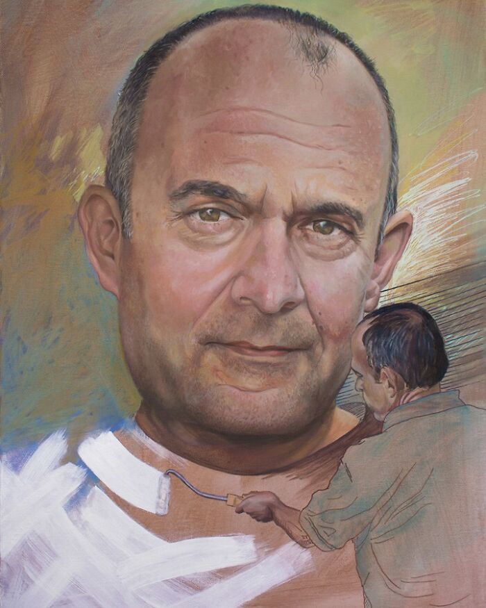 28 Paintings By Michel Devanakis Where Extreme Perspective Completely Transforms The Human Form