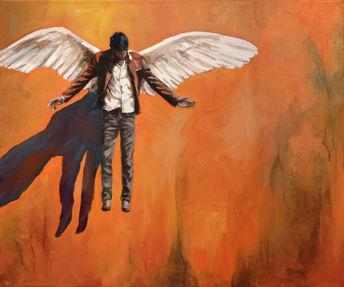 28 Paintings By Michel Devanakis Where Extreme Perspective Completely Transforms The Human Form