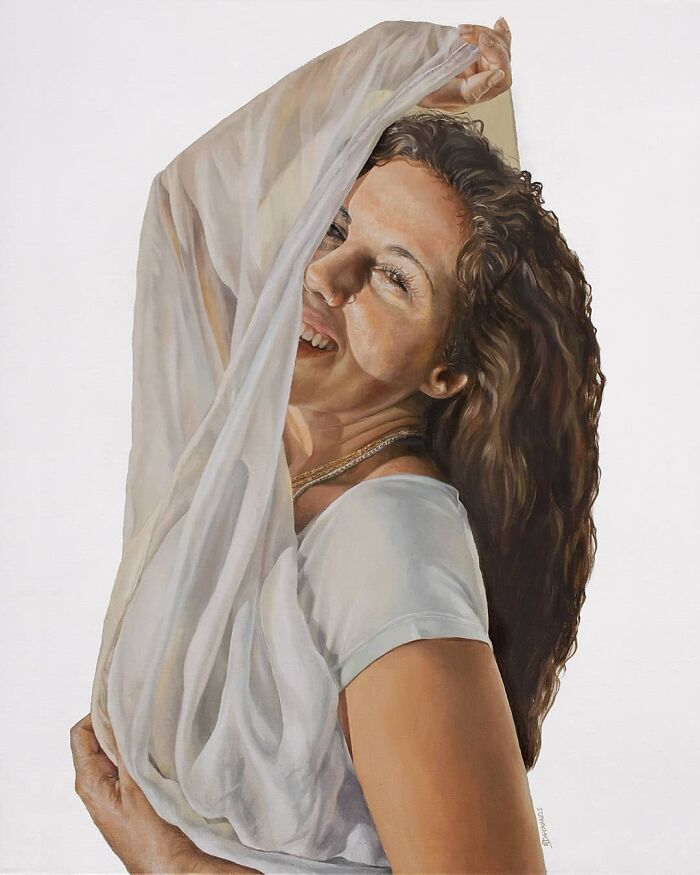 28 Paintings By Michel Devanakis Where Extreme Perspective Completely Transforms The Human Form