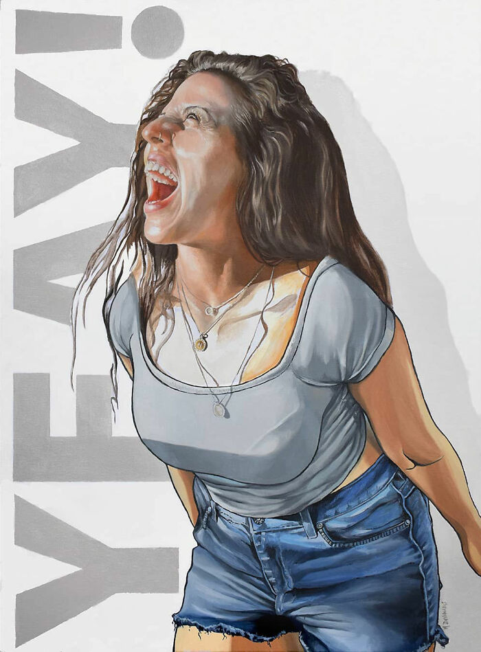 28 Paintings By Michel Devanakis Where Extreme Perspective Completely Transforms The Human Form