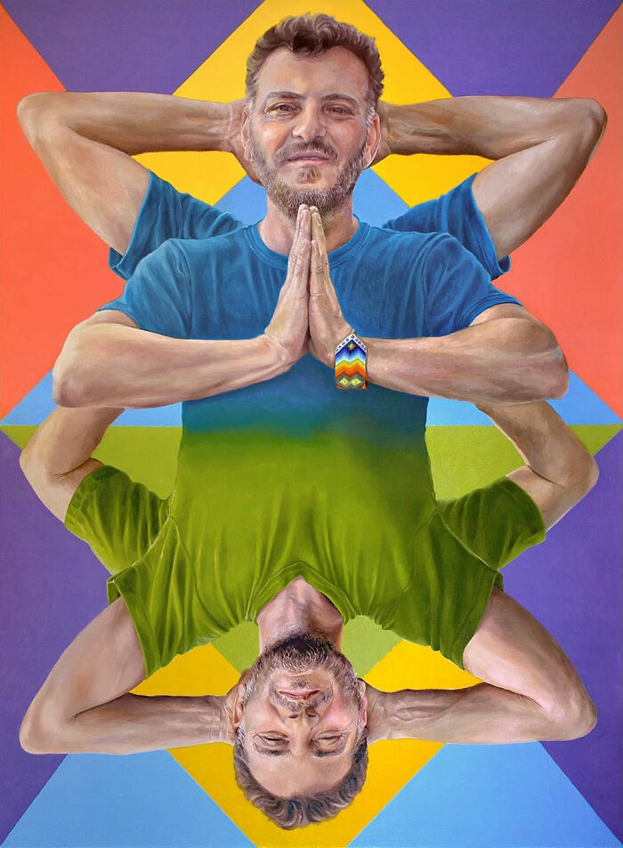 28 Paintings By Michel Devanakis Where Extreme Perspective Completely Transforms The Human Form