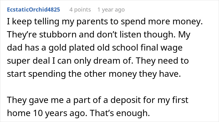 Millennial Daughter Starts Controlling Parents&rsquo; Spending So She Can Have A Larger Inheritance