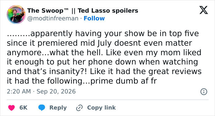Furious Backlash As Amazon Cancels Female-Centric Show Despite Strong Viewership