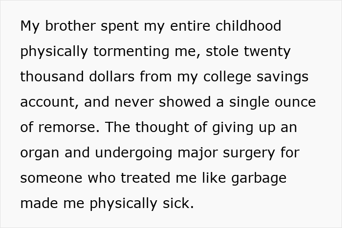 Siblings Asks Doctor To Lie To Family Because The Thought Of Donating Their Kidney Makes Them “Sick”