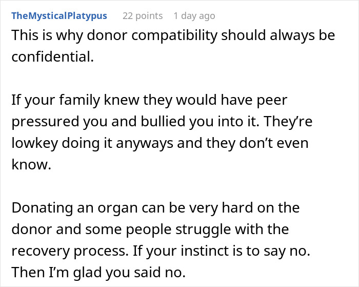 Siblings Asks Doctor To Lie To Family Because The Thought Of Donating Their Kidney Makes Them “Sick”