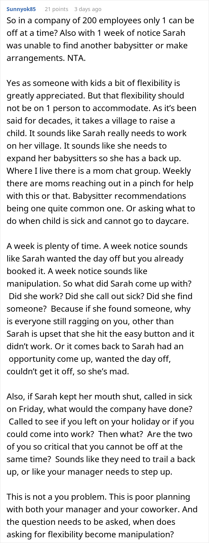 People Are Infuriated By This Boss Who Isn’t Even Aware He’s Discriminating Against A Childless Employee People Are Infuriated By This Boss Who Isn’t Even Aware He’s Discriminating Against A Childless Employee