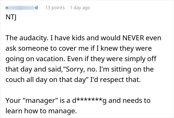 People Are Infuriated By This Boss Who Isn’t Even Aware He’s Discriminating Against A Childless Employee People Are Infuriated By This Boss Who Isn’t Even Aware He’s Discriminating Against A Childless Employee
