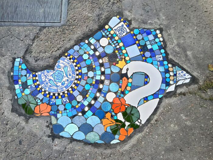 35 Damaged Sidewalks Transformed Into Captivating Art By Dijon-Based Artist 35 Damaged Sidewalks Transformed Into Captivating Art By Dijon-Based Artist