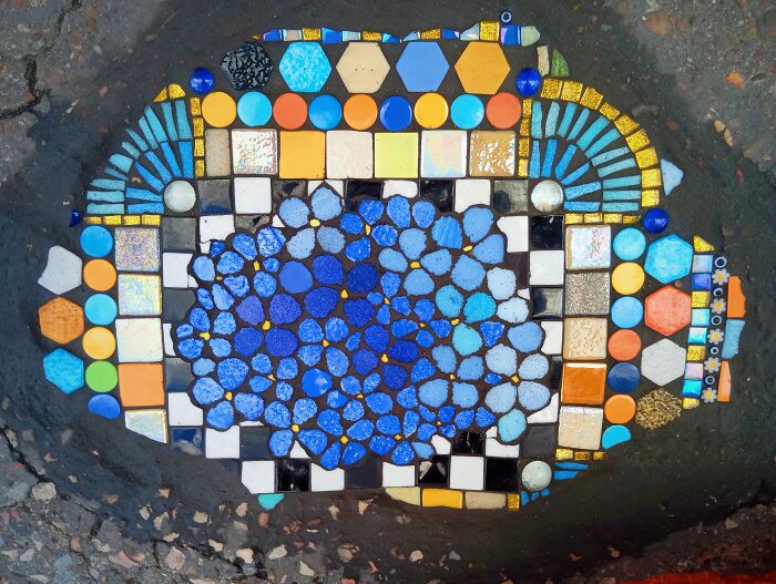 35 Damaged Sidewalks Transformed Into Captivating Art By Dijon-Based Artist 35 Damaged Sidewalks Transformed Into Captivating Art By Dijon-Based Artist