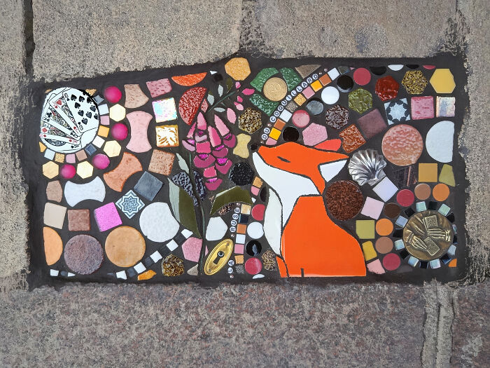 35 Damaged Sidewalks Transformed Into Captivating Art By Dijon-Based Artist 35 Damaged Sidewalks Transformed Into Captivating Art By Dijon-Based Artist
