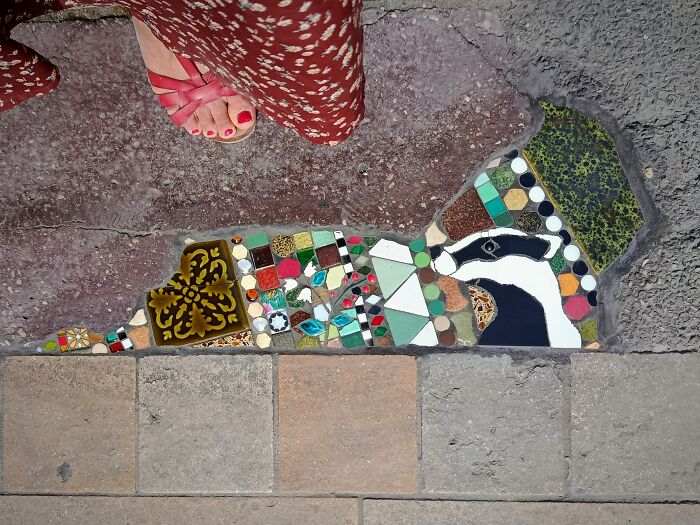 35 Damaged Sidewalks Transformed Into Captivating Art By Dijon-Based Artist 35 Damaged Sidewalks Transformed Into Captivating Art By Dijon-Based Artist