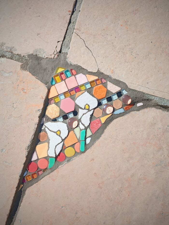 35 Damaged Sidewalks Transformed Into Captivating Art By Dijon-Based Artist 35 Damaged Sidewalks Transformed Into Captivating Art By Dijon-Based Artist