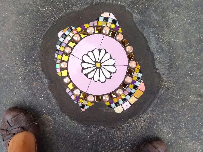 35 Damaged Sidewalks Transformed Into Captivating Art By Dijon-Based Artist 35 Damaged Sidewalks Transformed Into Captivating Art By Dijon-Based Artist