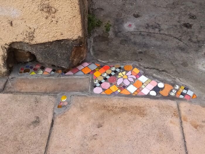 35 Damaged Sidewalks Transformed Into Captivating Art By Dijon-Based Artist 35 Damaged Sidewalks Transformed Into Captivating Art By Dijon-Based Artist