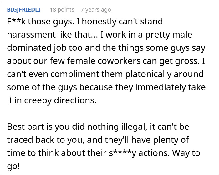 Woman Finally Takes Revenge Against Creepy Male Coworkers After HR Does Nothing