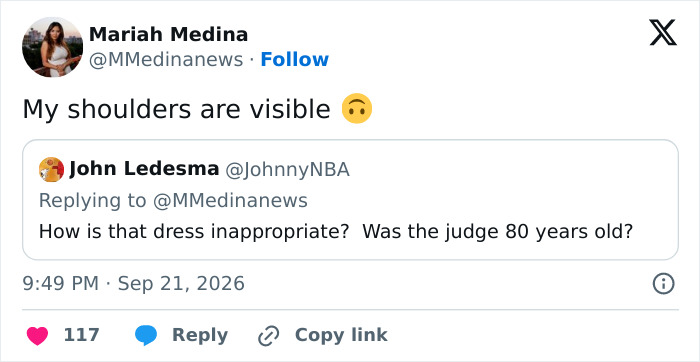 Courtroom Drama After Lawyer Publicly Rips Into Judge For Calling Her Dress “Inappropriate” Courtroom Drama After Lawyer Publicly Rips Into Judge For Calling Her Dress “Inappropriate”