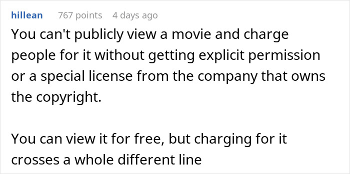 Greedy Neighbor Ruins Movie Night For The Entire Building After Trying To Make A Quick Buck From It Greedy Neighbor Ruins Movie Night For The Entire Building After Trying To Make A Quick Buck From It