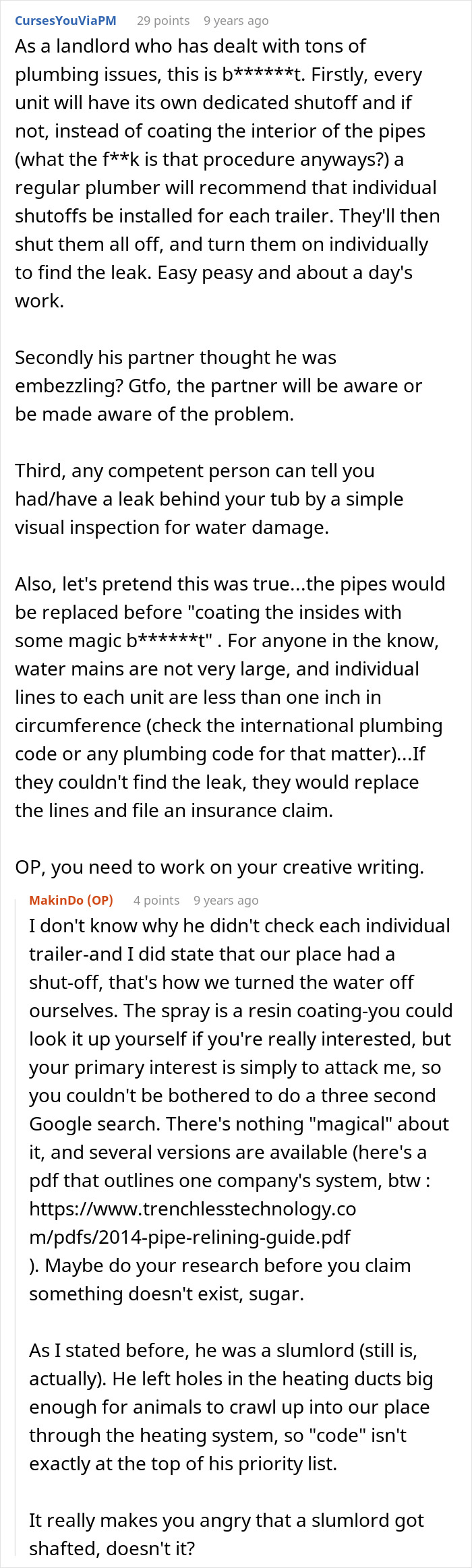Landlord Won’t Fix Their Water Leak, So Tenants Let It Run Until He’s Forced To Pay $25K Landlord Won’t Fix Their Water Leak, So Tenants Let It Run Until He’s Forced To Pay $25K