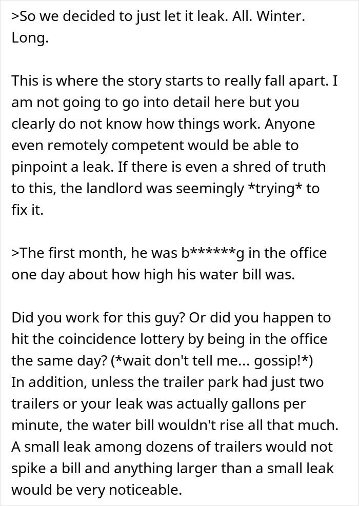 Landlord Won’t Fix Their Water Leak, So Tenants Let It Run Until He’s Forced To Pay $25K Landlord Won’t Fix Their Water Leak, So Tenants Let It Run Until He’s Forced To Pay $25K