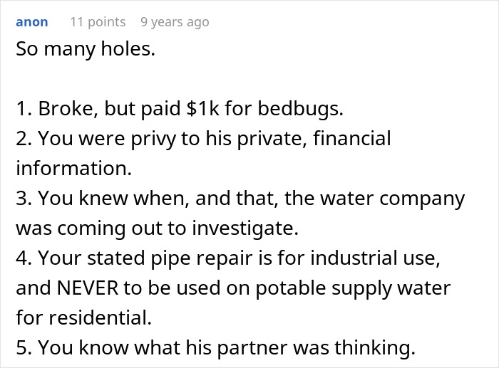 Landlord Won’t Fix Their Water Leak, So Tenants Let It Run Until He’s Forced To Pay $25K Landlord Won’t Fix Their Water Leak, So Tenants Let It Run Until He’s Forced To Pay $25K