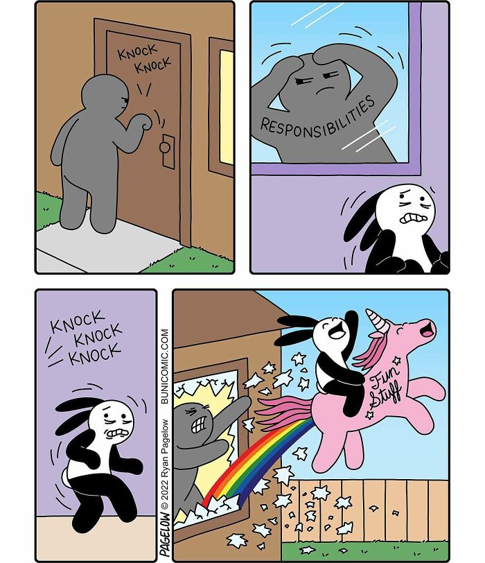 17 Buni Comics Where A Pink Unicorn Turns Magic Into Darkly Hilarious Chaos