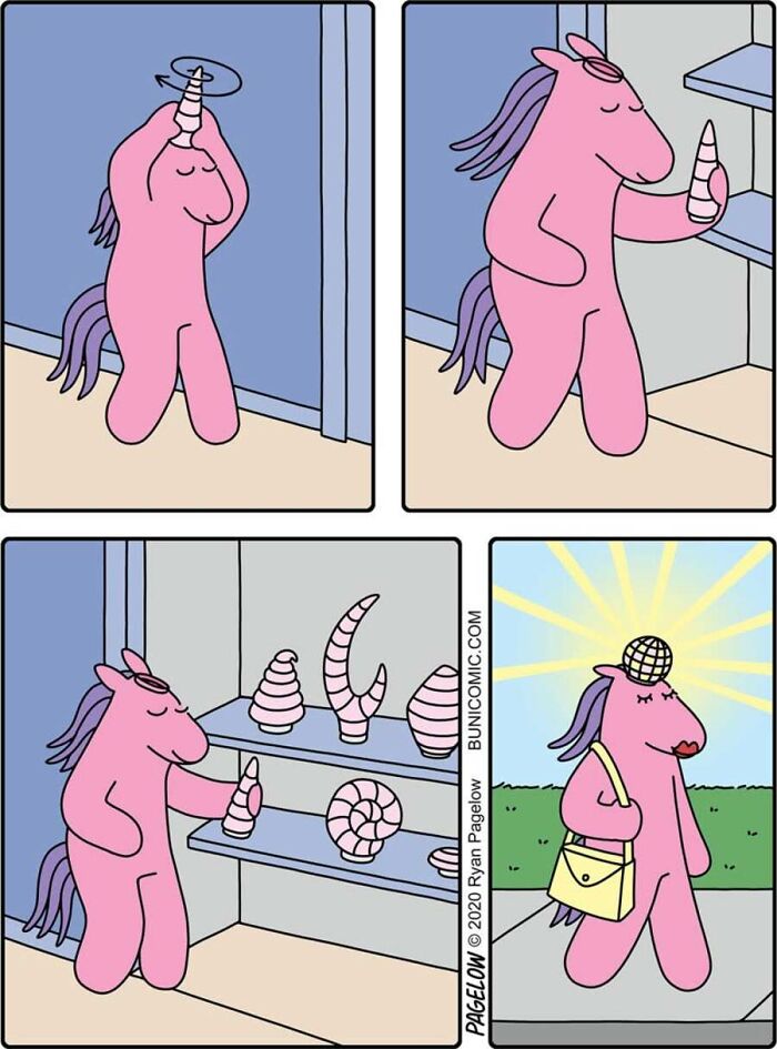 17 Buni Comics Where A Pink Unicorn Turns Magic Into Darkly Hilarious Chaos