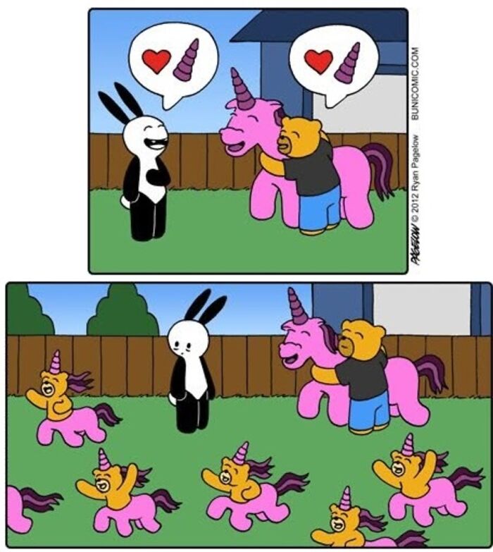 17 Buni Comics Where A Pink Unicorn Turns Magic Into Darkly Hilarious Chaos