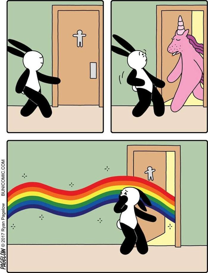 17 Buni Comics Where A Pink Unicorn Turns Magic Into Darkly Hilarious Chaos