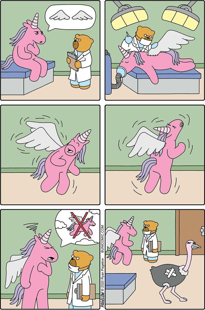 17 Buni Comics Where A Pink Unicorn Turns Magic Into Darkly Hilarious Chaos