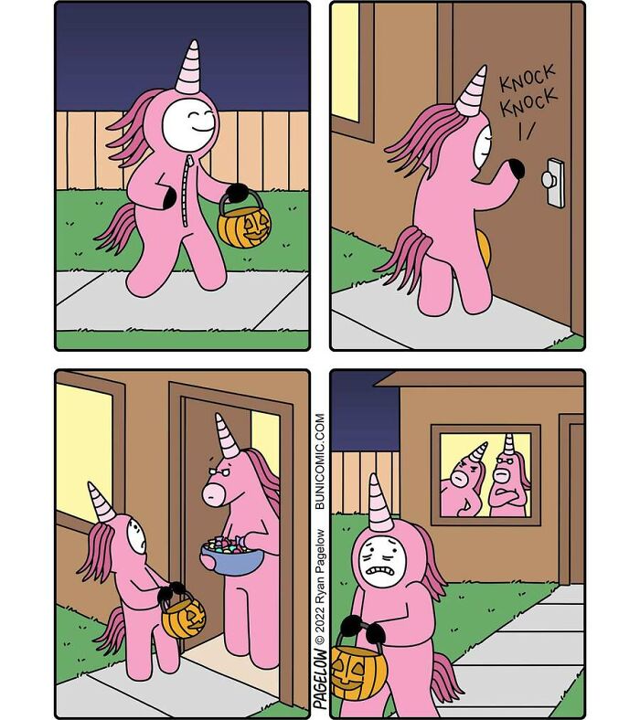 17 Buni Comics Where A Pink Unicorn Turns Magic Into Darkly Hilarious Chaos