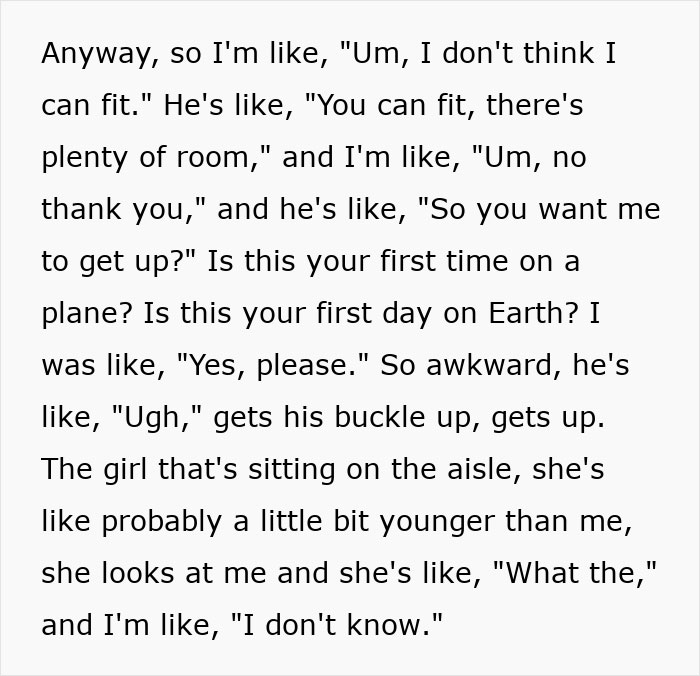 Woman Tries To Ignore Creepy Seatmate Who Won’t Shut Up, Until She Gets Moved And The Reason Surprises Her Woman Tries To Ignore Creepy Seatmate Who Won’t Shut Up, Until She Gets Moved And The Reason Surprises Her
