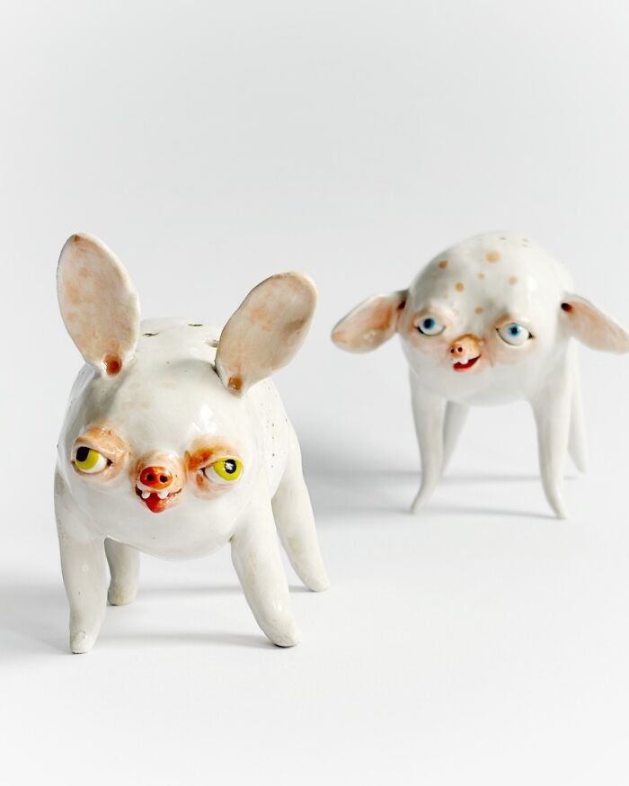 This Artist Creates Adorable Weird Ceramic Sculptures That Double As Home Decor (40 Pics)