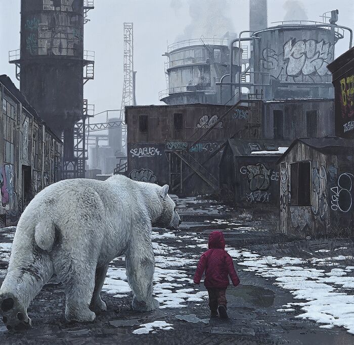 46 Dystopian Paintings By Kevin Peterson Where Children And Wild Animals Roam A Broken World 46 Dystopian Paintings By Kevin Peterson Where Children And Wild Animals Roam A Broken World