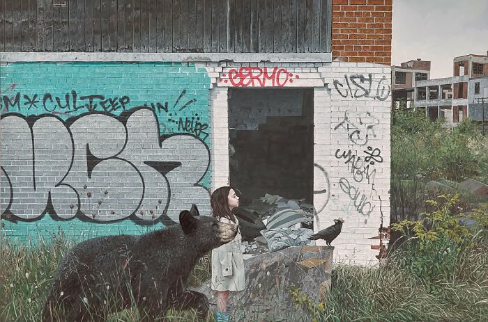 46 Dystopian Paintings By Kevin Peterson Where Children And Wild Animals Roam A Broken World 46 Dystopian Paintings By Kevin Peterson Where Children And Wild Animals Roam A Broken World