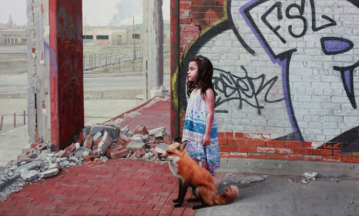 46 Dystopian Paintings By Kevin Peterson Where Children And Wild Animals Roam A Broken World 46 Dystopian Paintings By Kevin Peterson Where Children And Wild Animals Roam A Broken World