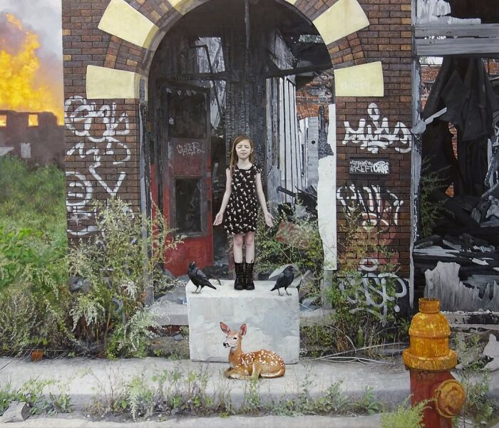46 Dystopian Paintings By Kevin Peterson Where Children And Wild Animals Roam A Broken World 46 Dystopian Paintings By Kevin Peterson Where Children And Wild Animals Roam A Broken World