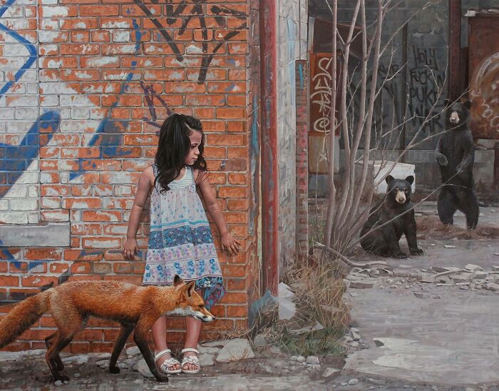 46 Dystopian Paintings By Kevin Peterson Where Children And Wild Animals Roam A Broken World 46 Dystopian Paintings By Kevin Peterson Where Children And Wild Animals Roam A Broken World