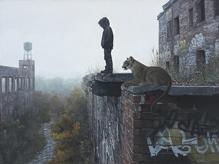 46 Dystopian Paintings By Kevin Peterson Where Children And Wild Animals Roam A Broken World 46 Dystopian Paintings By Kevin Peterson Where Children And Wild Animals Roam A Broken World