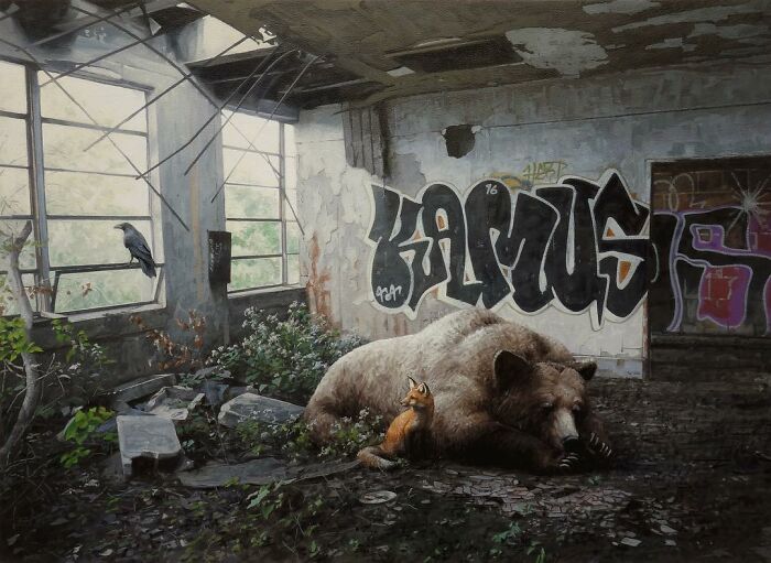46 Dystopian Paintings By Kevin Peterson Where Children And Wild Animals Roam A Broken World 46 Dystopian Paintings By Kevin Peterson Where Children And Wild Animals Roam A Broken World