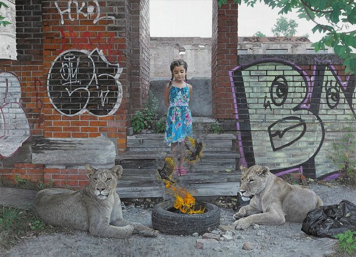 46 Dystopian Paintings By Kevin Peterson Where Children And Wild Animals Roam A Broken World 46 Dystopian Paintings By Kevin Peterson Where Children And Wild Animals Roam A Broken World