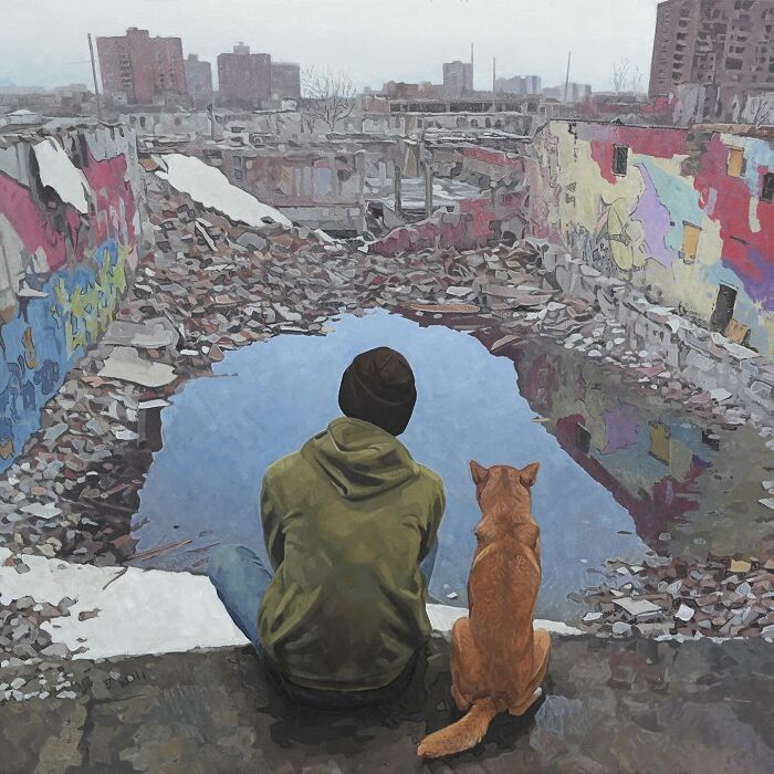 46 Dystopian Paintings By Kevin Peterson Where Children And Wild Animals Roam A Broken World 46 Dystopian Paintings By Kevin Peterson Where Children And Wild Animals Roam A Broken World