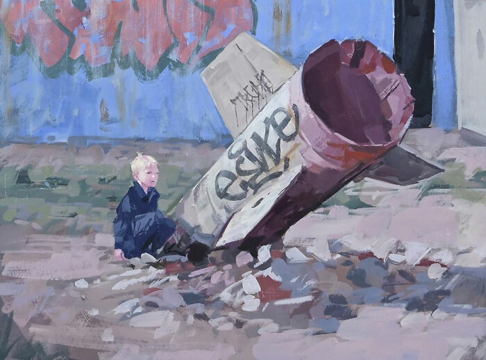 46 Dystopian Paintings By Kevin Peterson Where Children And Wild Animals Roam A Broken World 46 Dystopian Paintings By Kevin Peterson Where Children And Wild Animals Roam A Broken World