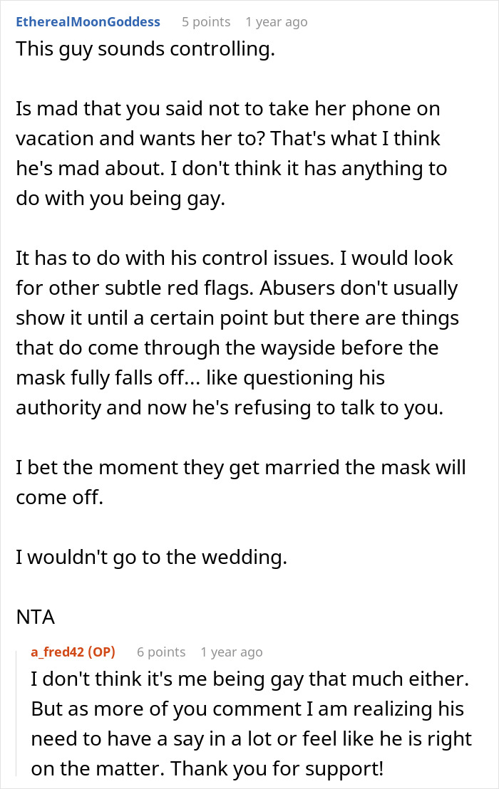 Guy Wonders What’s Wrong With Friend’s Fiancé After He Suddenly Changes His Behavior Guy Wonders What’s Wrong With Friend’s Fiancé After He Suddenly Changes His Behavior