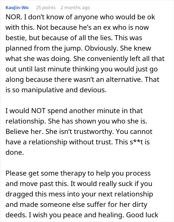 Man Asks Girlfriend Not To Stay The Night With Her Ex, Her Response Makes Him Rethink The Relationship Man Asks Girlfriend Not To Stay The Night With Her Ex, Her Response Makes Him Rethink The Relationship
