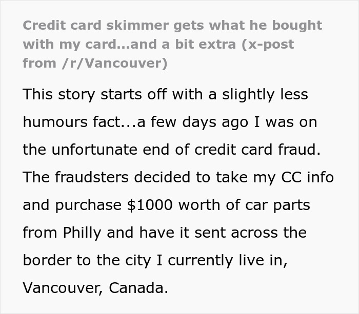 Credit Card Thief Orders $1,000 In Car Parts Straight To His House, Makes Police Work Ridiculously Easy