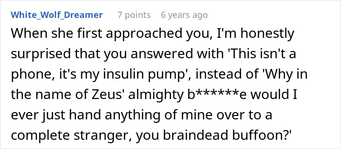 Entitled Mom Demands Guy’s Medical Device Because Her Spoiled Teen Is Bored