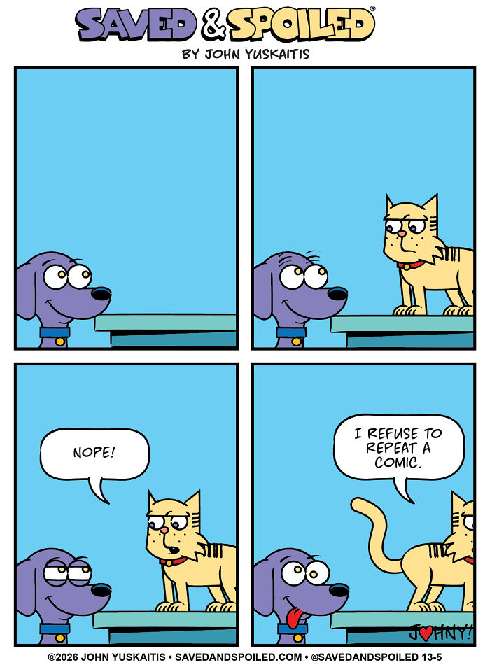 25 New Comics About My Dog And Cat, Who Couldn&rsquo;t Be More Different If They Tried