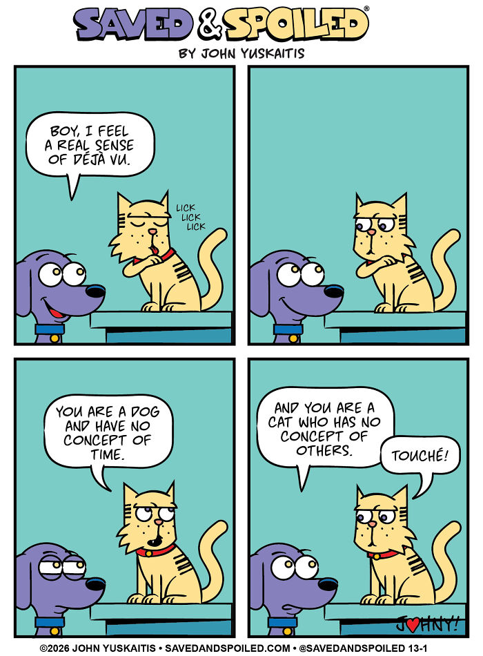 25 New Comics About My Dog And Cat, Who Couldn&rsquo;t Be More Different If They Tried