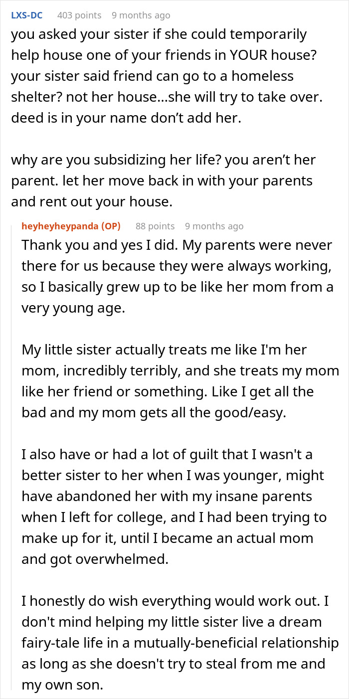 Woman Lets Sister Live In Her House For Cheap But Her Generosity Is Not Enough Woman Lets Sister Live In Her House For Cheap But Her Generosity Is Not Enough